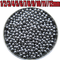 304 Stainless Steel Solid Ball Precision Bearing Steel Small Pellet Marble Round Smooth Roller Ball 1/2/3/4/5/6/7/8/9/10/11/12mm