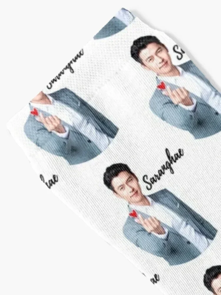 Hyun Bin Saranghae T-Shirthyun bin saranghae korean actor Socks cute floor crazy Socks Girl Men's