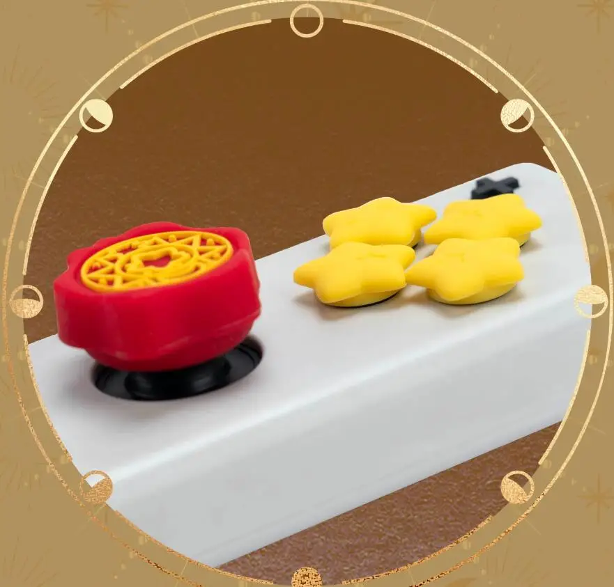 Волшебный школьный силиконовый мягкий D-pad с перекрестной кнопкой, наклейка на клавишу ABXY, внешний стикер для переключателя Oled NS Joy-con, Стик для большого пальца, крышка для захвата