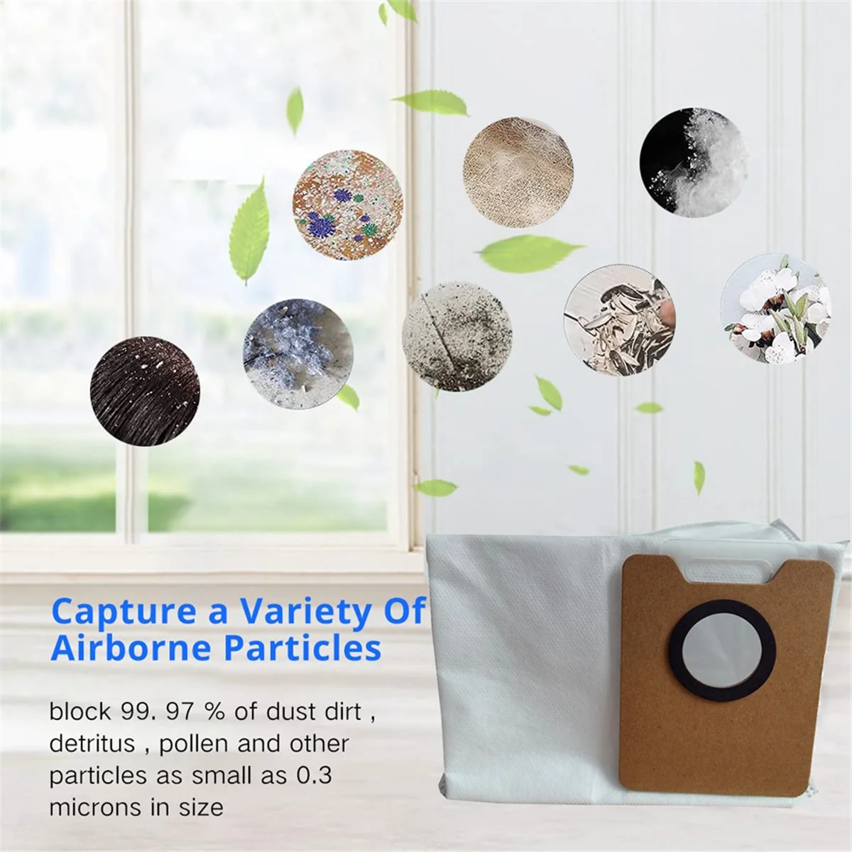 EQAZ-Für Ecovacs Deebot Y1 Plus Roboter Staubsauger Teile Staubbeutel Staub Bin Müll Tasche Vakuum Tasche Zubehör 10PCS