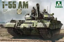 Takom 1/35 2041 T-55 AM Russian Medium Tank Assemble Model Kit