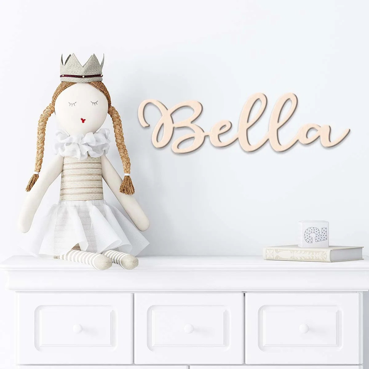 1 قطعة بيلا الإبداعية مثال مخصص اسم المواد الخشبية لوحة خشبية علامة خشبية لم تنته الخشب للرسم أو التألق