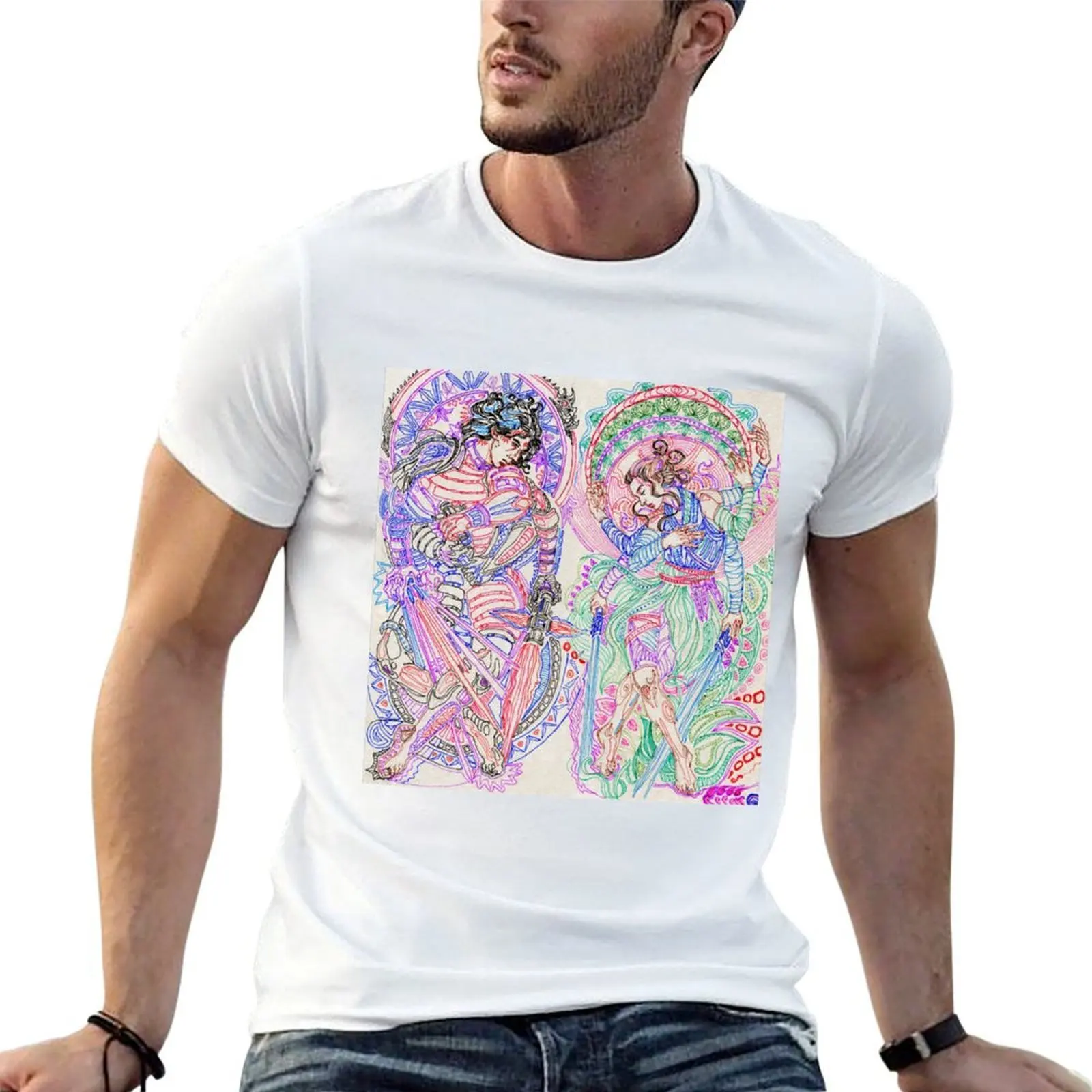 Balance and harmony T-Shirt customizeds cotton graphic tees outfits for men