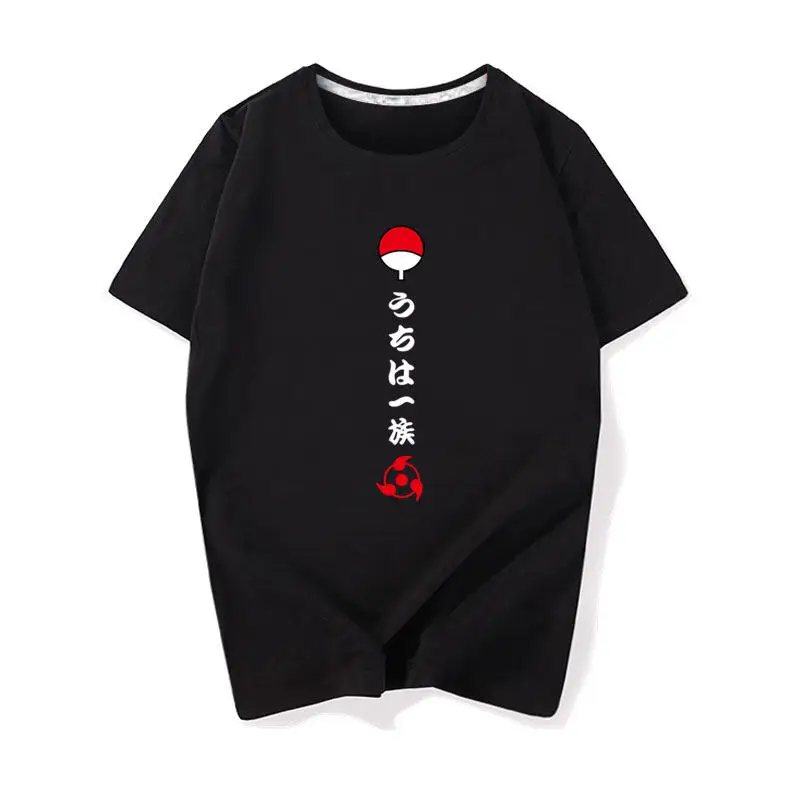 Japanese Trendy Brand Naruto Children's T-shirt 100% Pure Cotton Printed Parent-child Outfit New Fashionable Casual T-shirt
