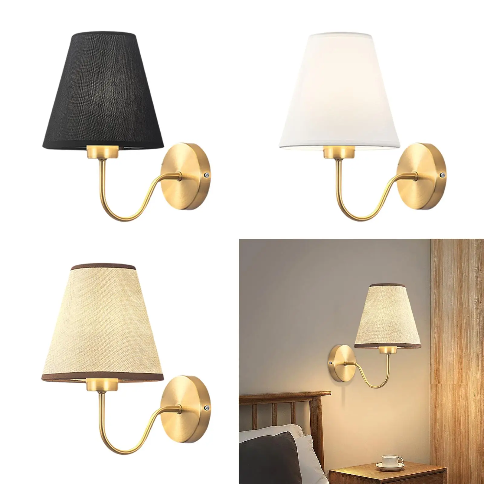 

Настенные светильники E27 с абажуром для коридора, столовой для чтения