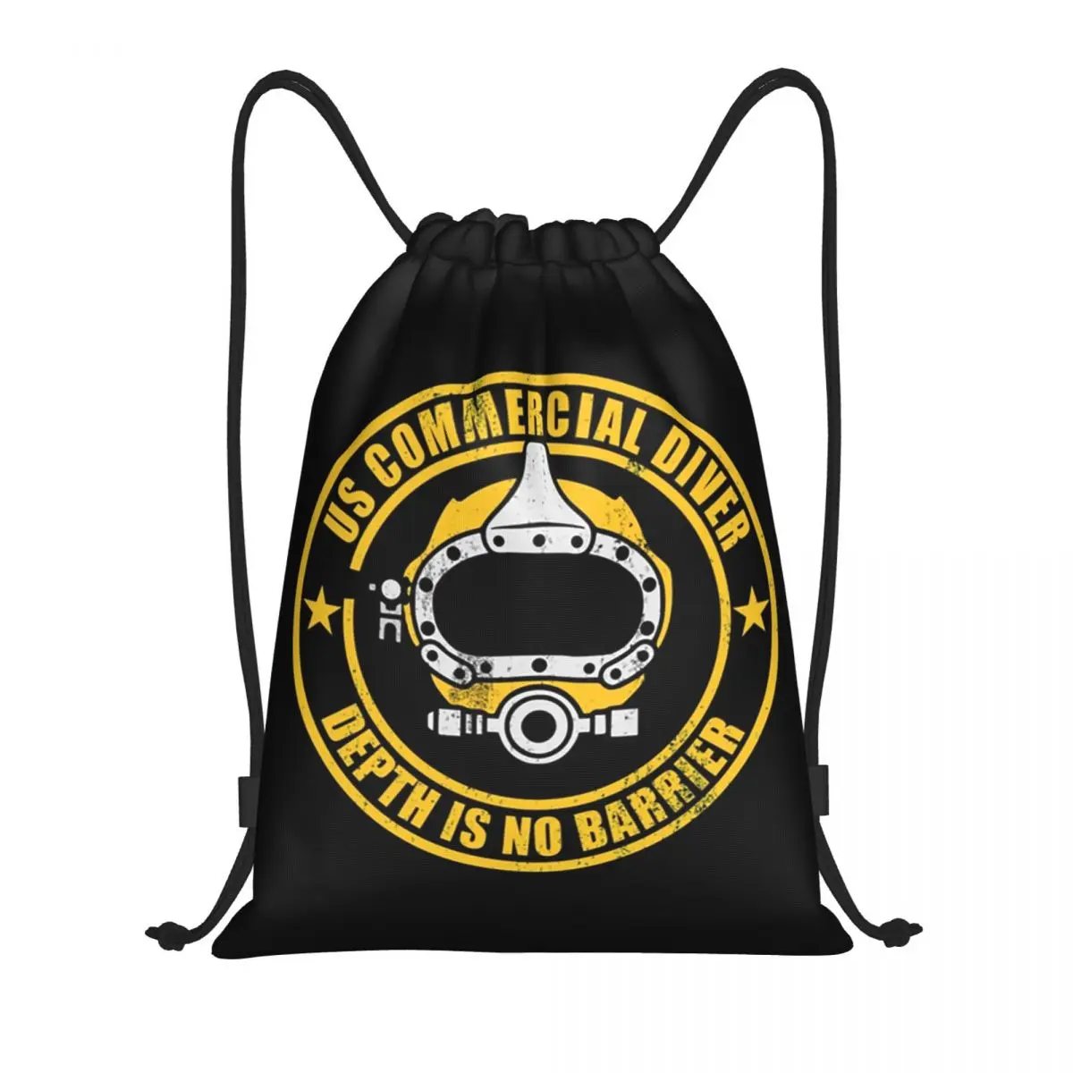 Custom Dive Diver Scuba Diving Drawstring Bags for Training Yoga Backpacks Men Women Sports Gym Sackpack