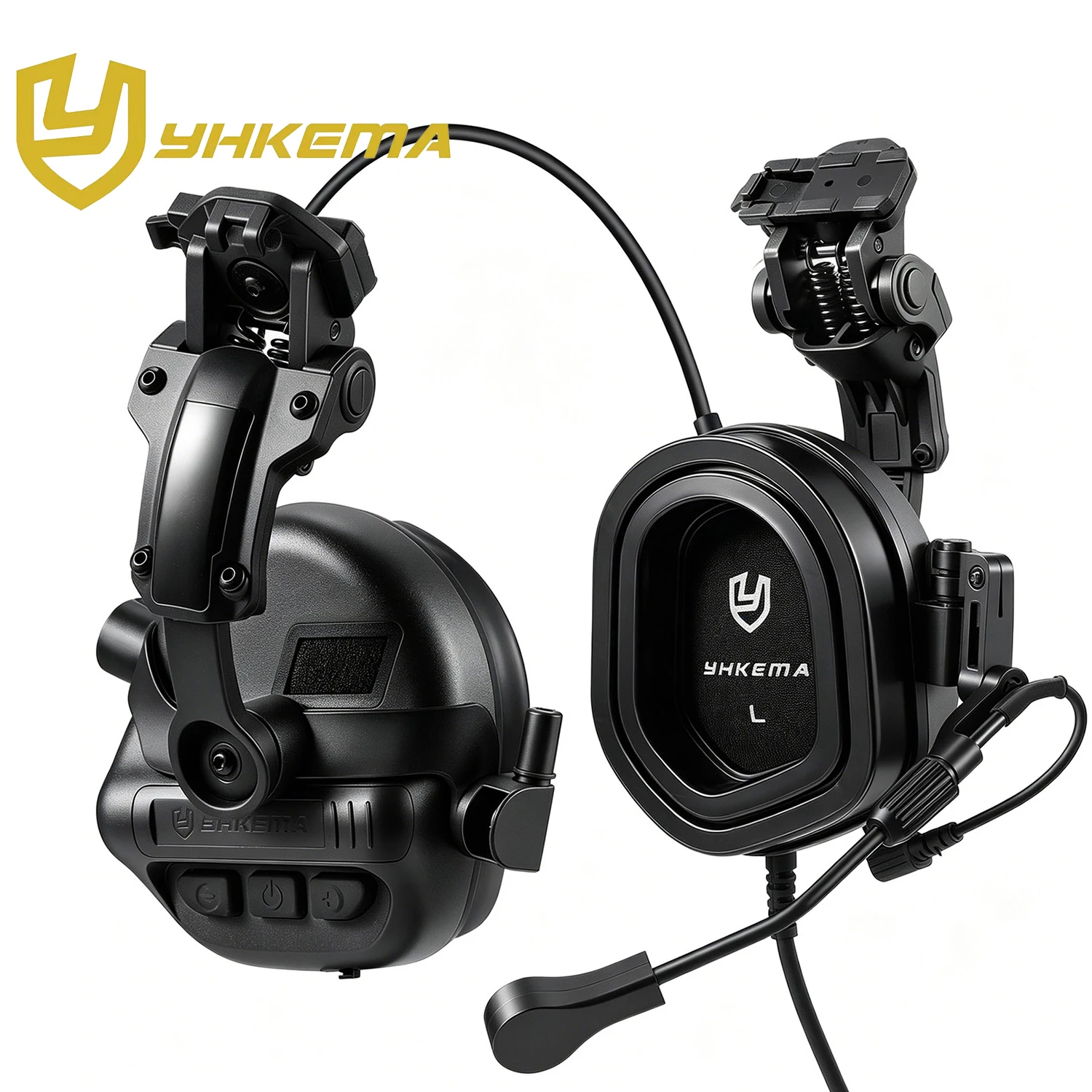 yhkema-tactical-noise-reduction-shooting-earmuff-microphone-paintball-combat-sports-communication-headsets-with-ptt-cable