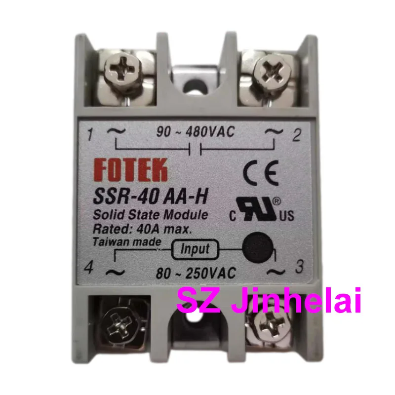 Authentic Original FOTEK Single phase Solid State Relays SSR-10AA 25AA 40AA 50AA 75AA 10AA-H 25AA-H 40AA-H 50AA-H 75AA-H