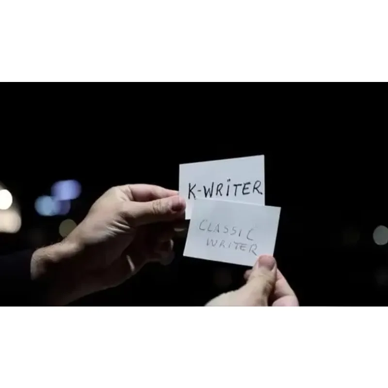 K-Writer Gimmicks by Kiko Pastur Card Magic and Trick Decks Close Up Magic Props Illusions Street Magia Magician Tricks Funny