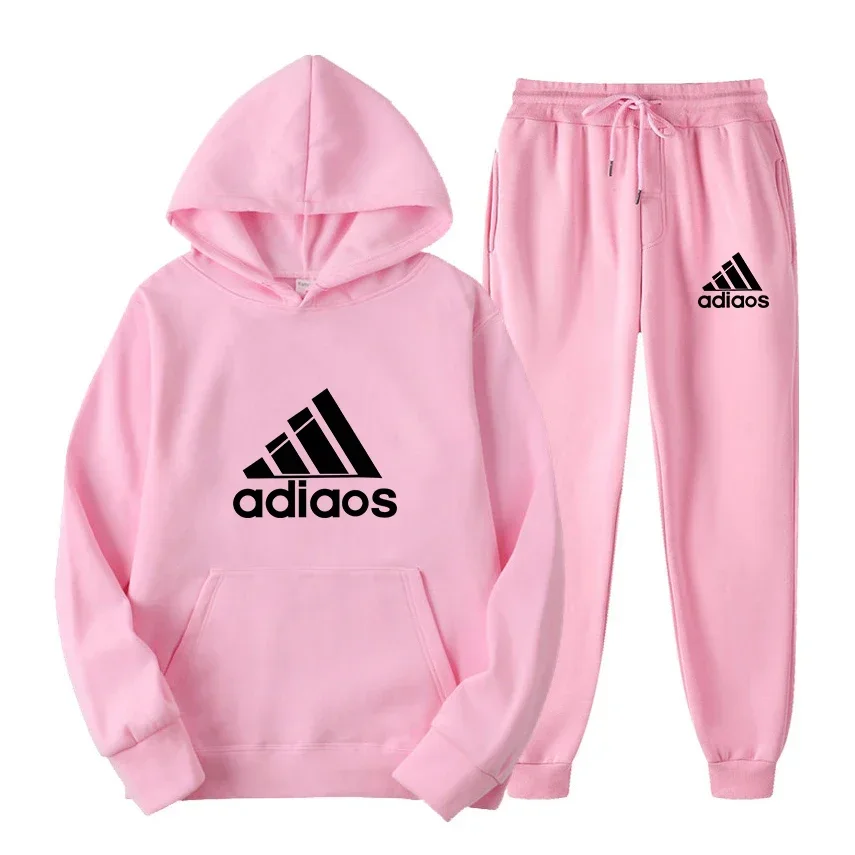 2025 Spring and Autumn fitness jogging fashion suit for men and women pullover hoodie + sweatpants casual 2-piece set