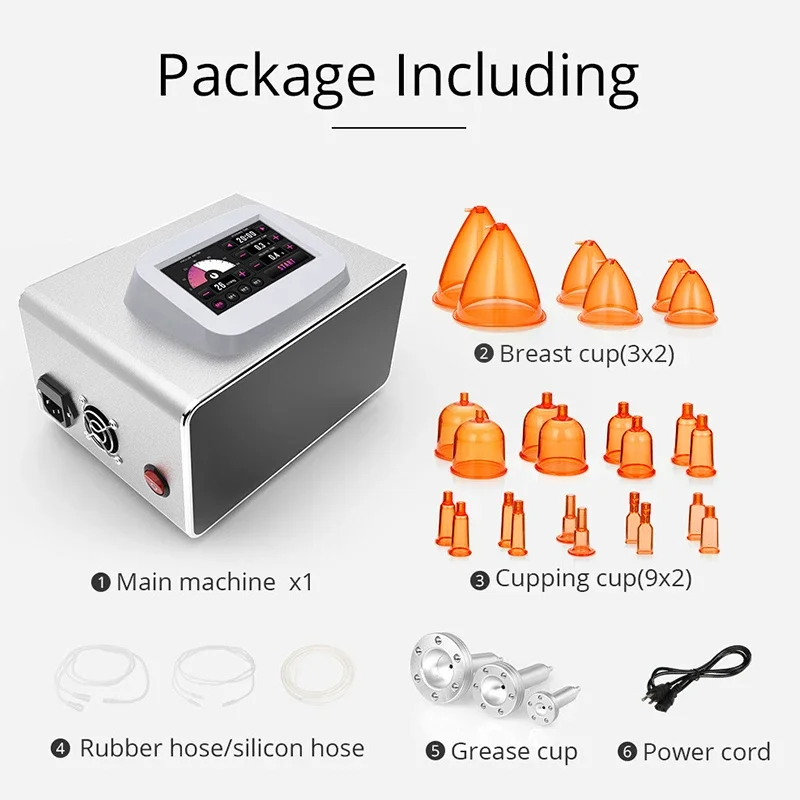 Vasos de vacío grandes de 150ml, máquina de masaje para levantamiento de glúteos y aumento de senos, desintoxicación linfática, cuidado corporal, salón de belleza