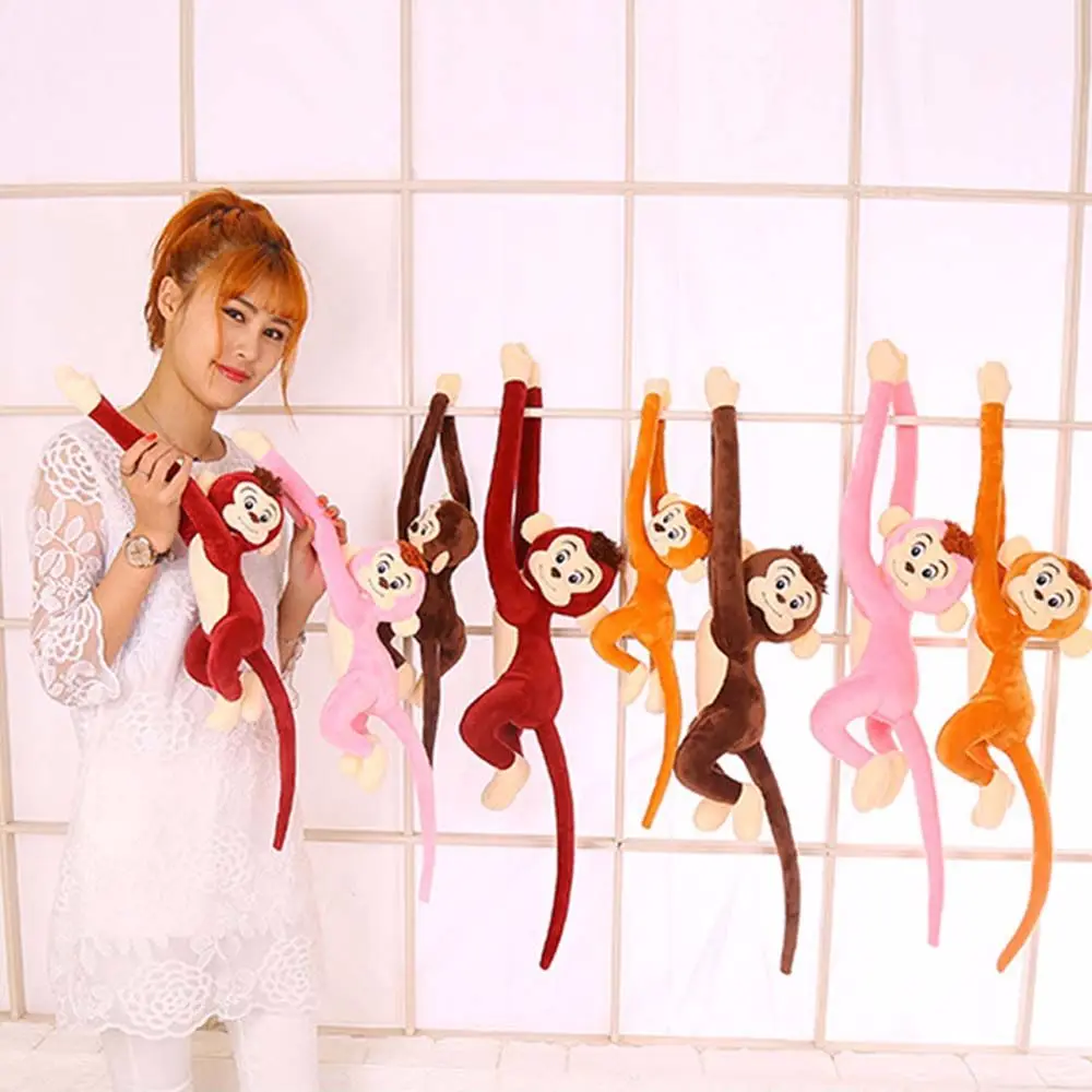 Mignon Kawaii Animal poupée décoration de la maison coton doux à bras Long singe en peluche poupée jouets en peluche jouets en peluche