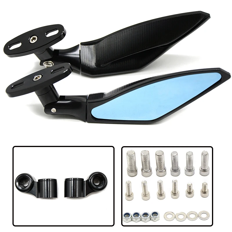 

Handlebar Racing Motorcycle Side Mirror Motorbike Back Rearview Mirror For Honda yamaha hyosung suzuki kawasaki BMW