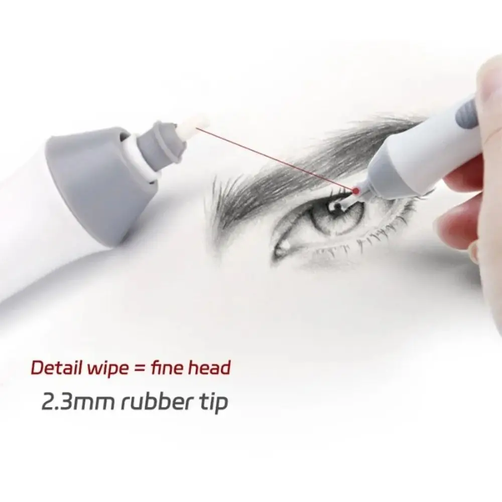 Less Rubber Debris Electric Eraser Core Replacement Labor-saving Pencil Wiping Eraser Traceless Battery Power Automatic Eraser