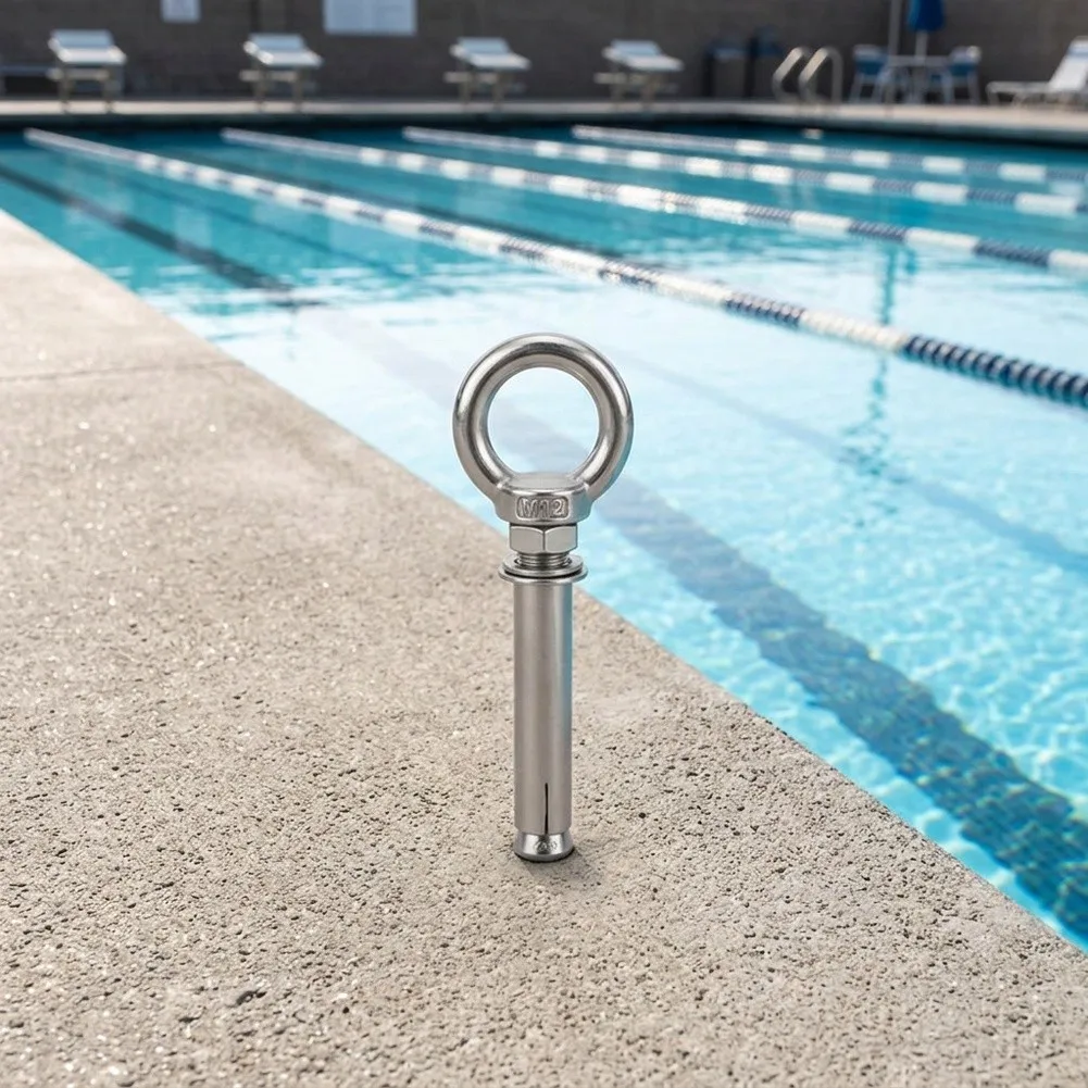 Pool Lane Line Expansion Screw 35mm Stainless Steel Alternative for Stable Anchoring of Floating Lane Dividers