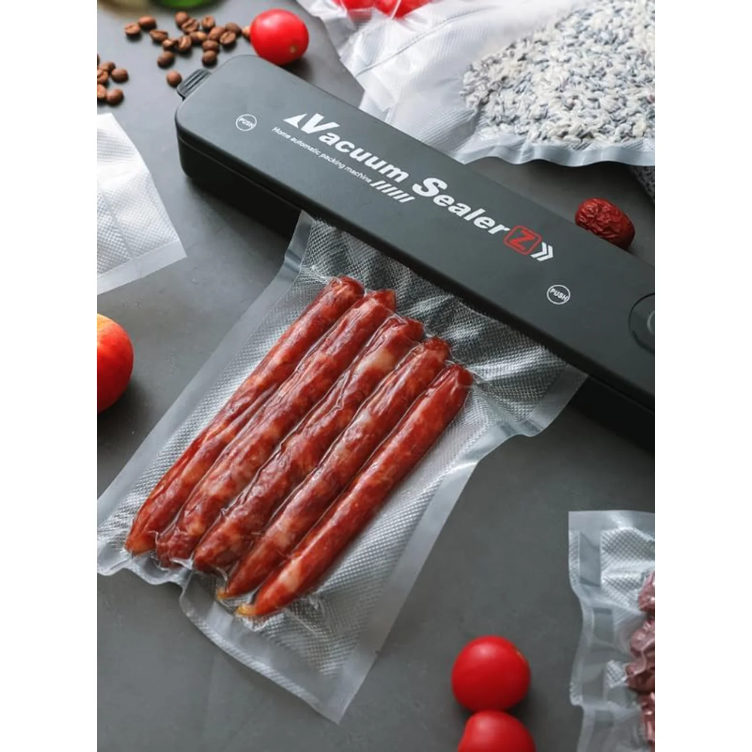 Perfect Part Vacuum Seal Bags - Pack of 50 Precut Vacuum Sealer Bags for Food, Heavy Duty Vacuum Bags for Food Saving Vacuum Sea