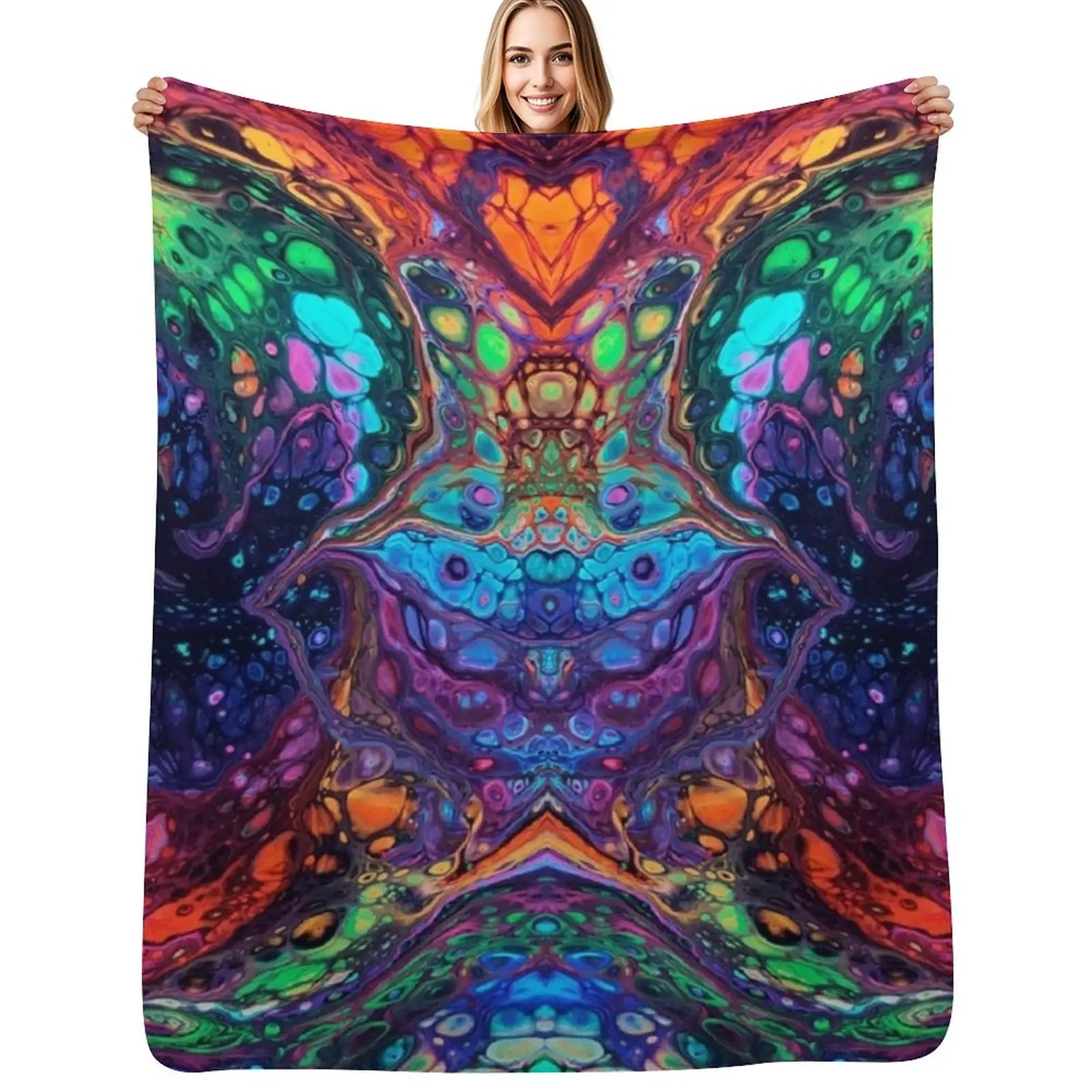 Secret Sanctuary by Superfluidsoul Studio Throw Blanket Men's Soft Warm Throw Blanket for Couch