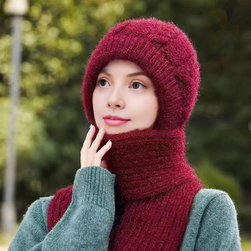 قبعة الطقس المتينة وشاح قبعة مجموعة أغطية الرأس الشتوية الحرارية إكسسوارات الطقس المرنة المريحة للأنشطة الخارجية