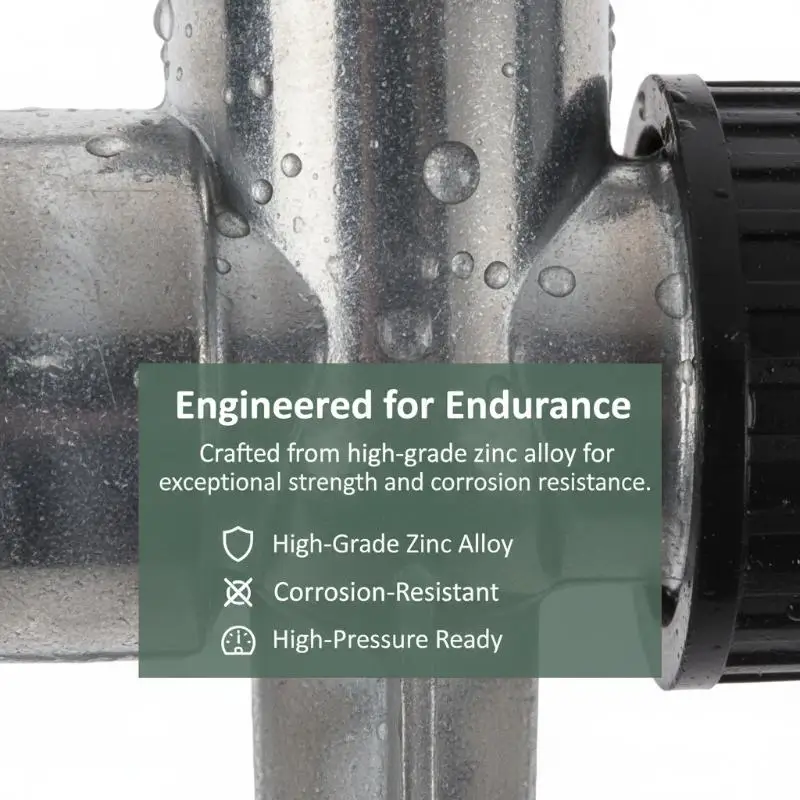 1/2'' Aluminum Alloy Butterfly Head Irrigation Sprinkler 360° Rotary Garden Lawn Field Landscape Agricultural Greenhouse Nozzle