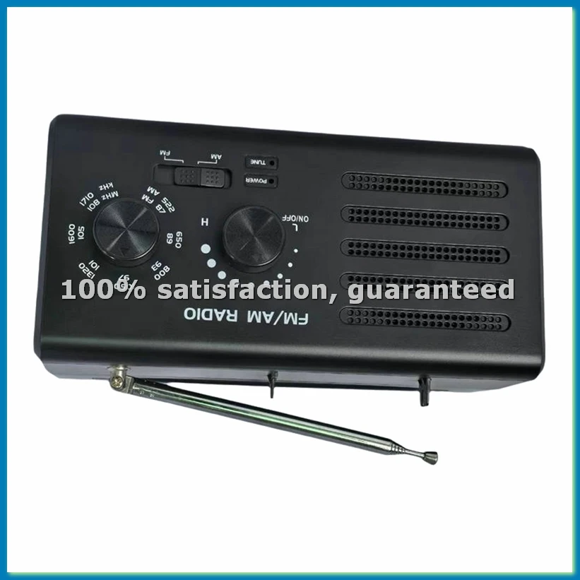 Portable AM/FM Radio Transistor Radio Loud Speaker Large Tuning Knob Headphone Jack for Home Outdoor Emergency, US PLUG-A56M