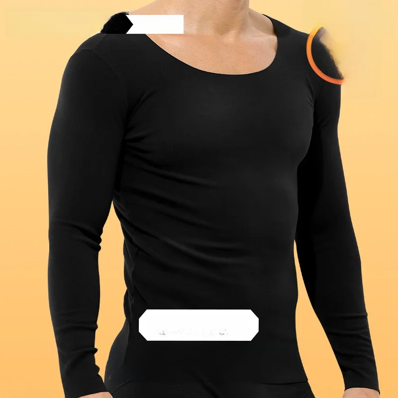 

Мужское нижнее белье Fce Lined Thiened Long Sve round Ne Thermal Top Slim Fit Base Layer irt Ci Walk Basic Нижнее белье Полиэстер...