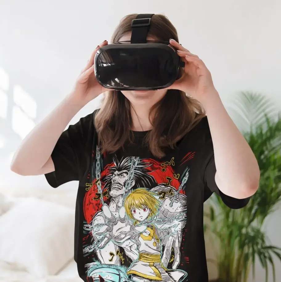 Kurapika T-shirt Hisoka Gon Killua Meruem Illumi HXH Kawaii Anime Shirt All Size