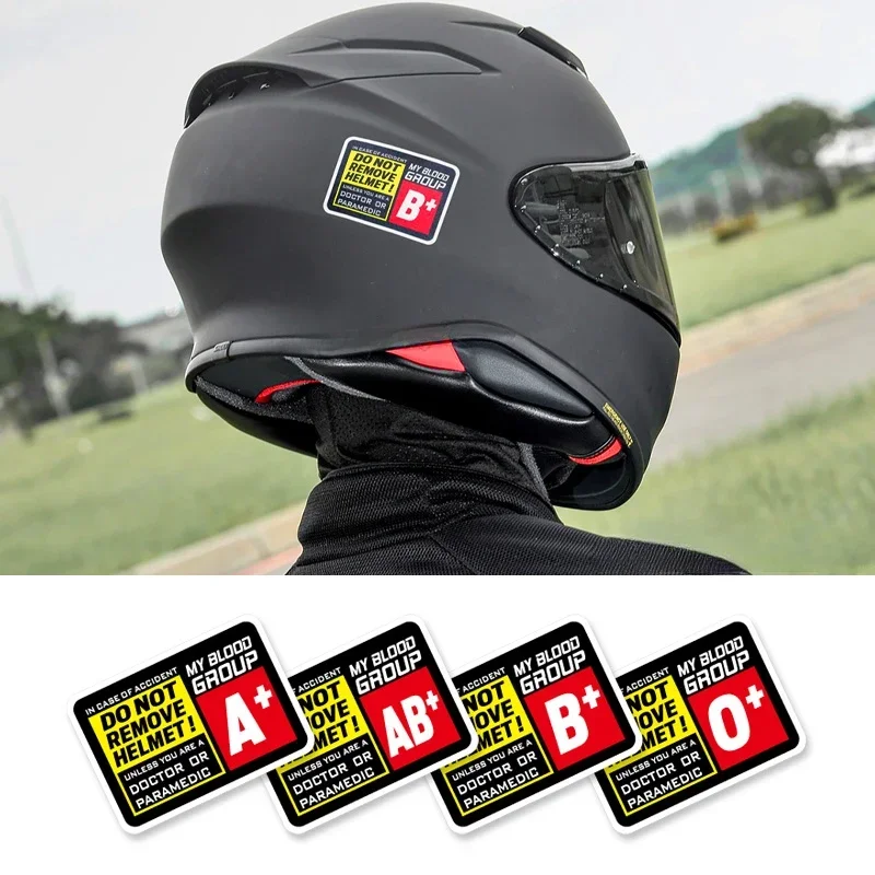 Blood Type Race Car Driver Helmet Decoration Motorcycle Front Fairing Stickers for Kawasaki Yamaha Suzuki BMW Harley KTM Vespa