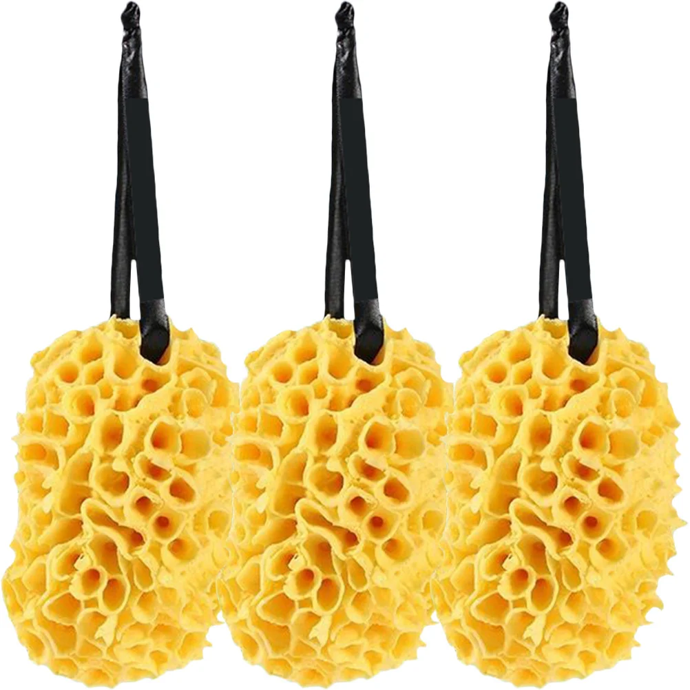 

3Pcs Honeycomb Bath Ball Super Soft Shower Sponge for Exfoliating Body Scrubber Reusable Skin Cleaning Tool Lightweight Portable