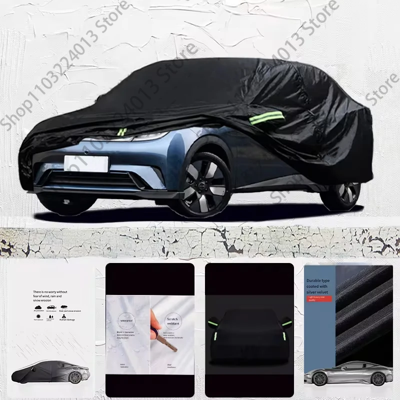 

For BYD dolphine Auto Anti snow Anti dust Anti uv Anti Frost Anti peeling paint And Anti Rainwater car cover Car cover black