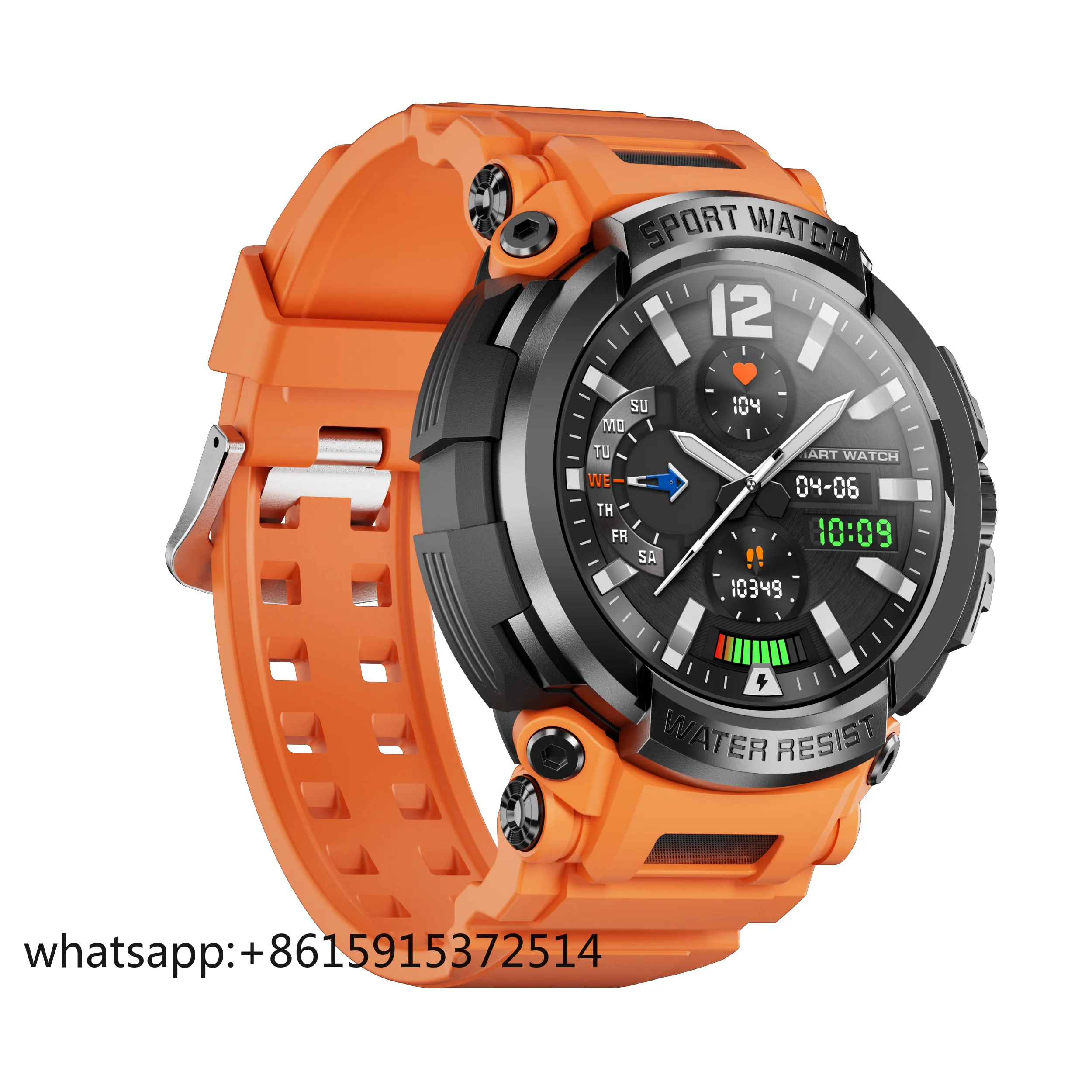 

TLCRETE T90 Outdoor Sport Bluetooth Relojes Smart Watch Fitness Tracker Waterproof Heart Rate Monitor IPS Screen Smartwatch