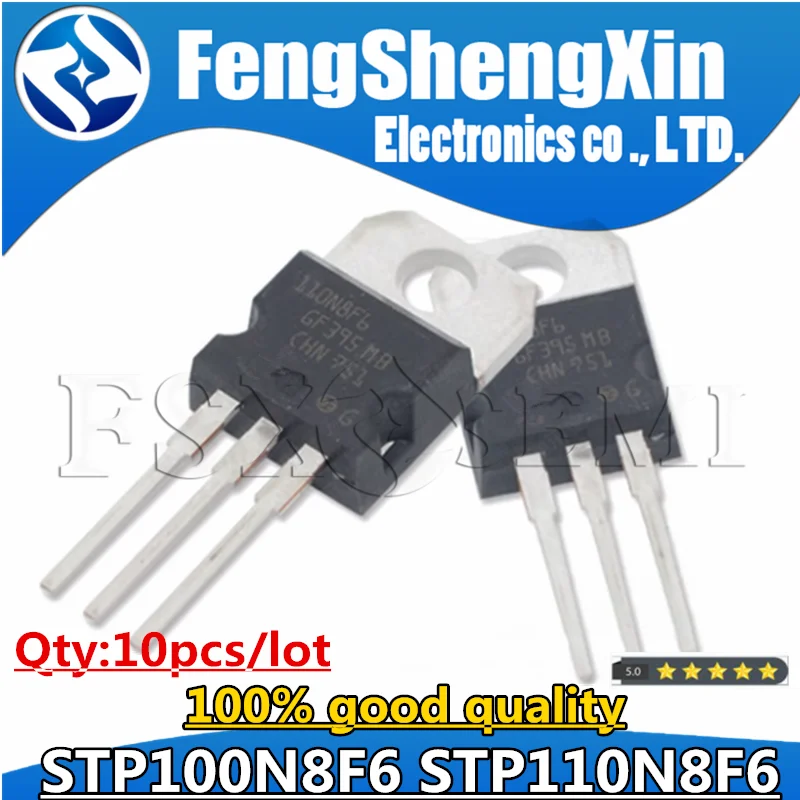 

10pcs/lot STP110N8F6 110N8F6 TO-220 STP100N8F6 100N8F6 transistor