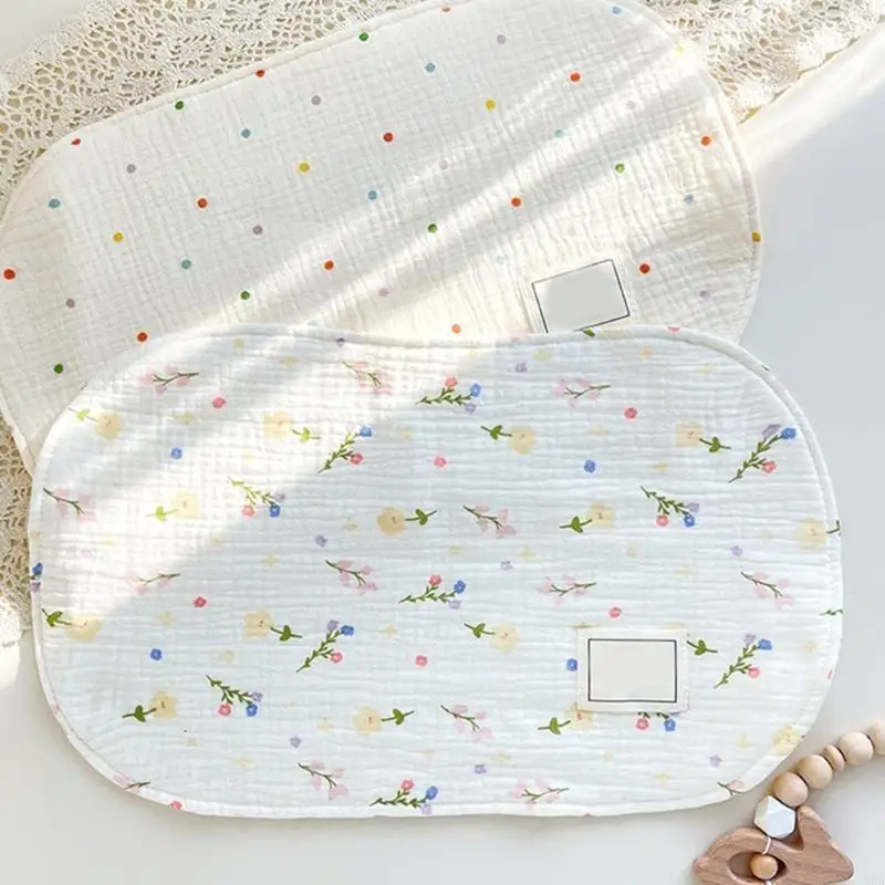 N1HB NELBORN CLOOD PANDELOW 8 طبقات من القطن سادة 0-6 أشهر من نوم الطفل وسادة مسطحة