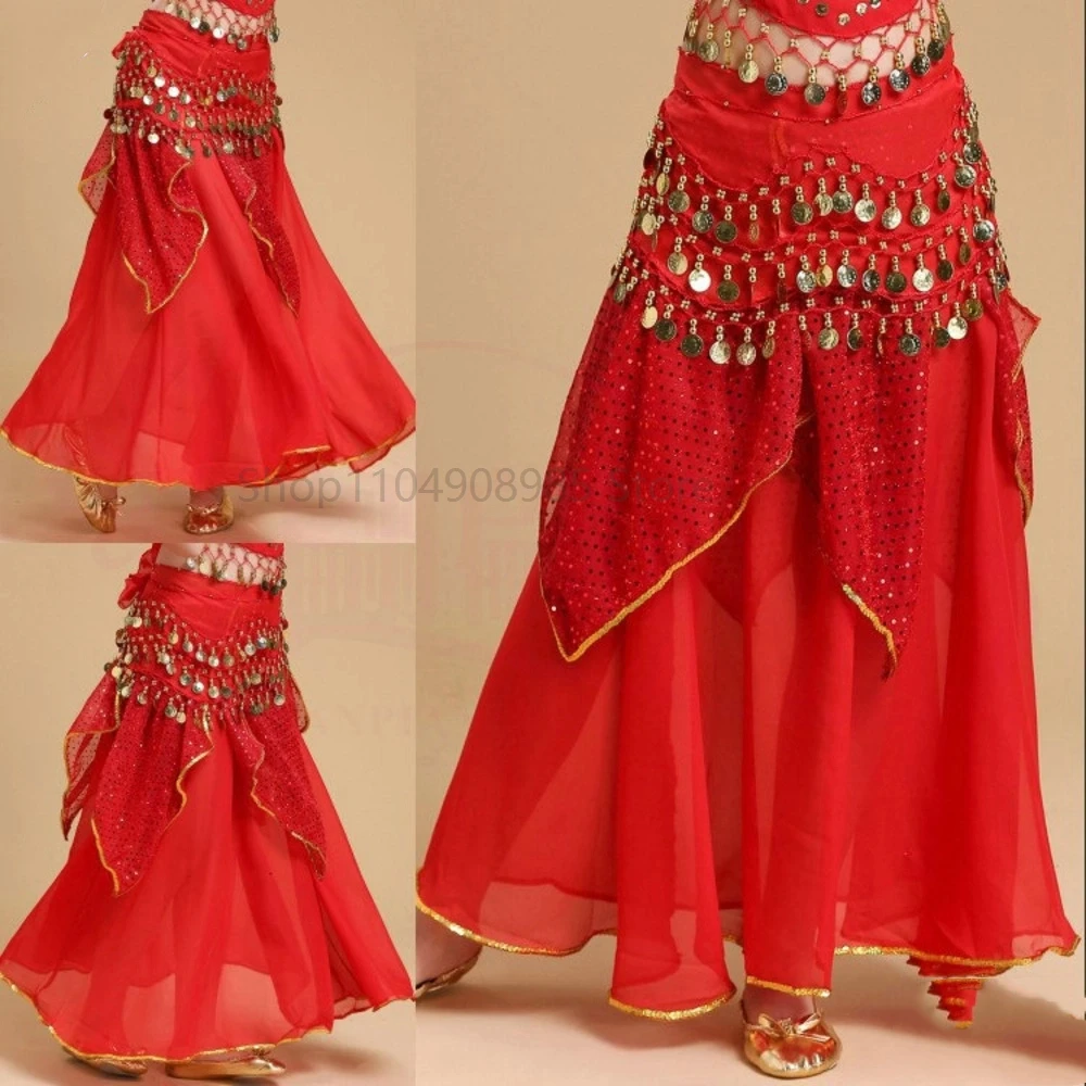 

oriental belly dance costume skirt professional women adult girls kids children plus size Shining Show Costumes