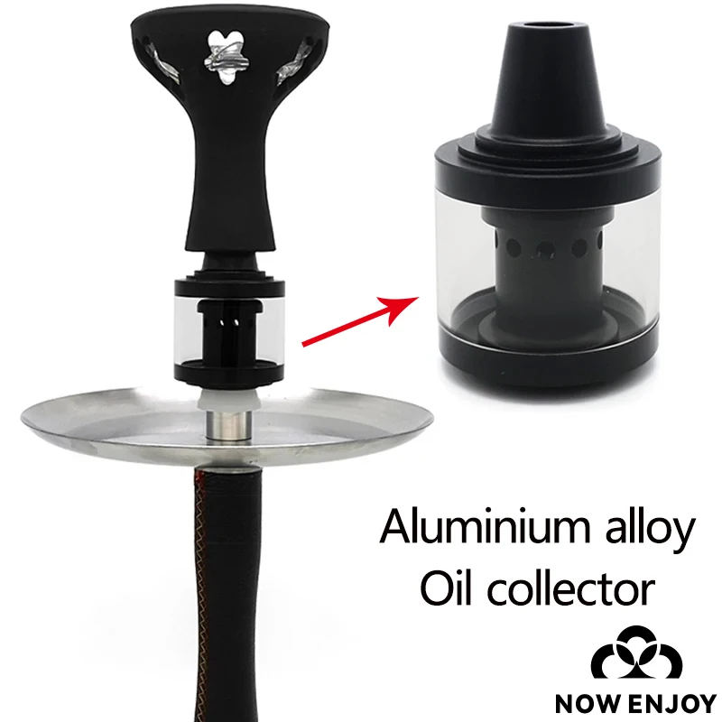 NOW ENJOY Best Seller Transparent Visual Hookah Oil Catcher Large Capacity Shisha Tobacco Syrup Collector Accessories LM-A650