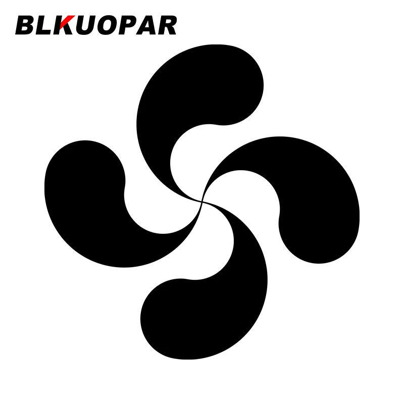 BLKUOPAR for Lauburu Car Stickers Sunscreen Fashionable Decals Scratch-Proof Funny Windshield Motorcycle Decor Car Label