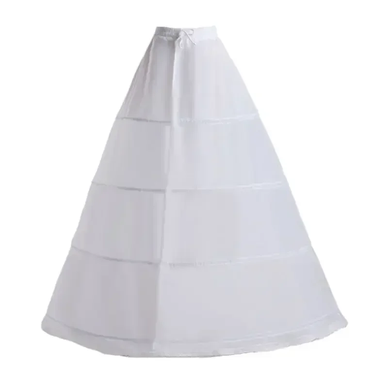 Bride Wedding Hoops Skirt Support Lady Girls Party Prom Ball Dress Inner Substrate Petticoat Long Underskirt 2023