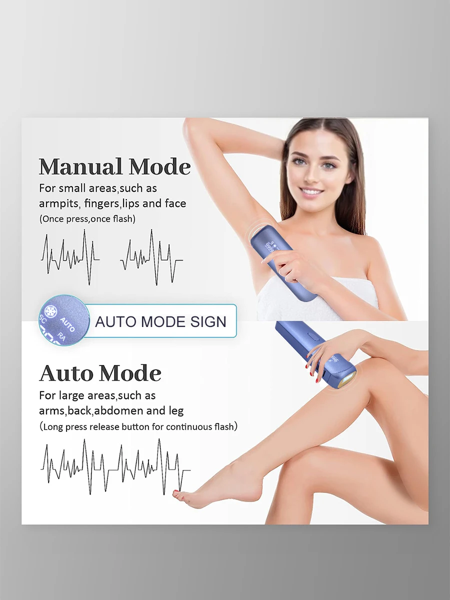 Kühlende Laser-Haarentfernung, 3-in-1-Verjüngung, Akne entfernen, permanenter Bikini-Trimmer, schmerzloses Haarentfernen für Frauen, IPL-Epilierer – Detail 7