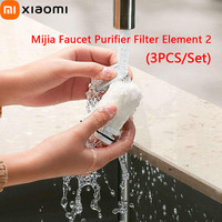 Xiaomi Mijia Replacement  Faucet Purifier Filter Element 2 Percolator Activated Carbon Filteration Rust Bacteria Removal 3PC/Set