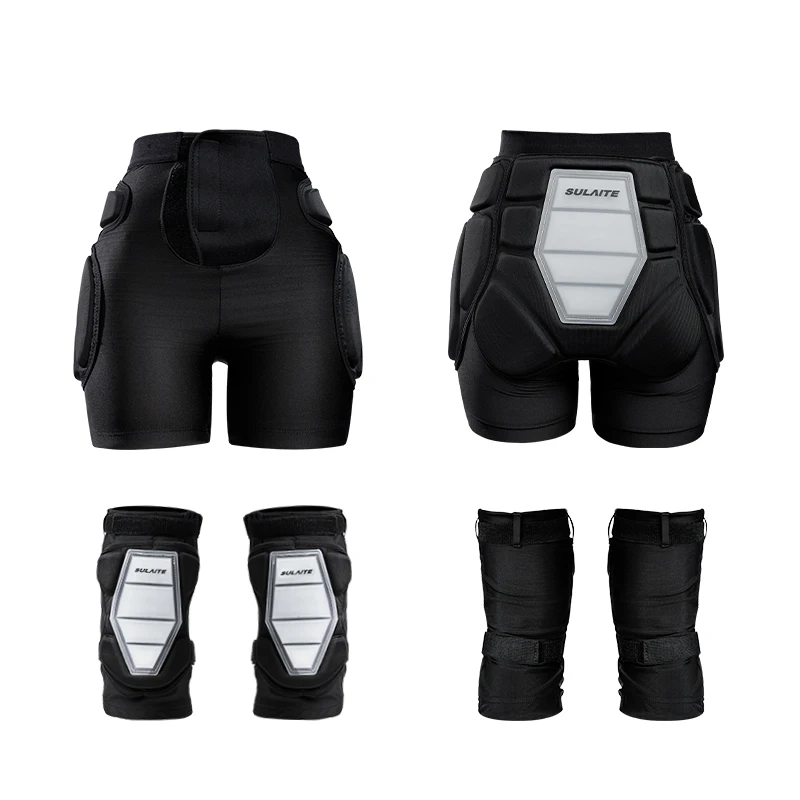 

Padded Hip Butt Protective Shorts EVA Silicone Safety Guard with Knee Pads for Cycling Snowboarding Skating Outdoor Sports Wear
