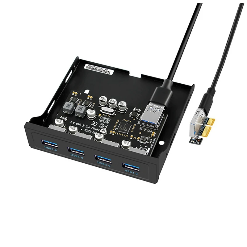 PCI-E To USB 3.0 PC Front Panel 3.5 Inch Floppy Front Panel Bracket PCI-E X1 Riser