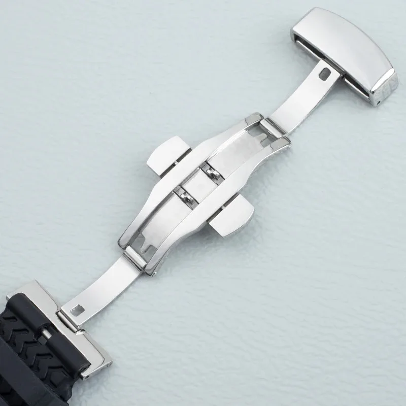 23 مللي متر 21 مللي متر المطاط حزام الساعات سيليكون لينة حزام ساعة اليد سوار مع مشبك الصلب لسلسلة شوبان تشوبارد الكلاسيكية سباق 168511