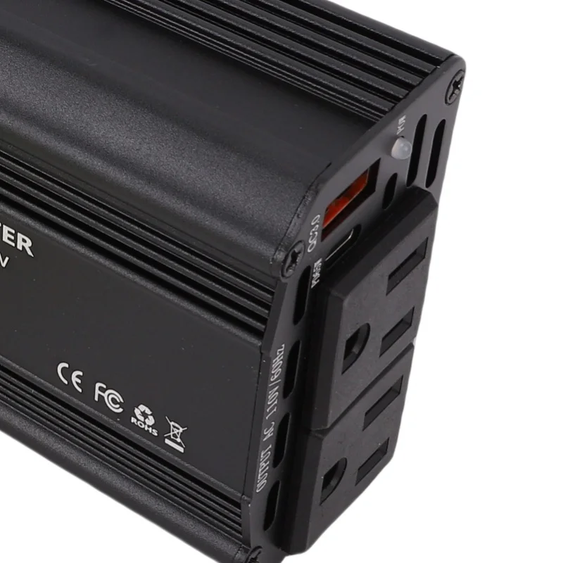 300W Power Inverter Suitable For Ryobi P102 P103 P104 Battery DC To AC Converter With 2 AC Outlets PD65W Type C And 18W USB A