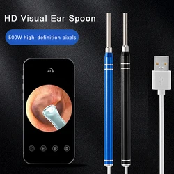 Smart Visual Earpick Endoscope Spoon Ear Cleaner Camera Otoscope Ear Wax Remover Earwax Removal Tool Support Android PC Type-c