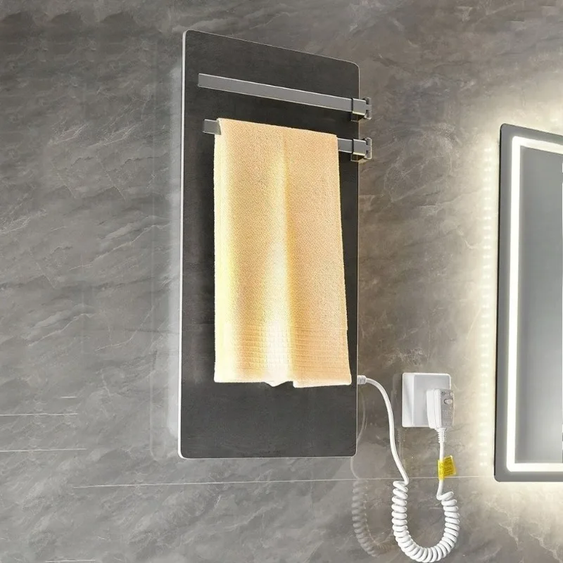 

Электрическая вешалка для полотенец для ванной комнаты, интеллектуальное отопление с постоянной температурой, сушка, грелки для полотенец, аксессуары для ванной комнаты с подогревом