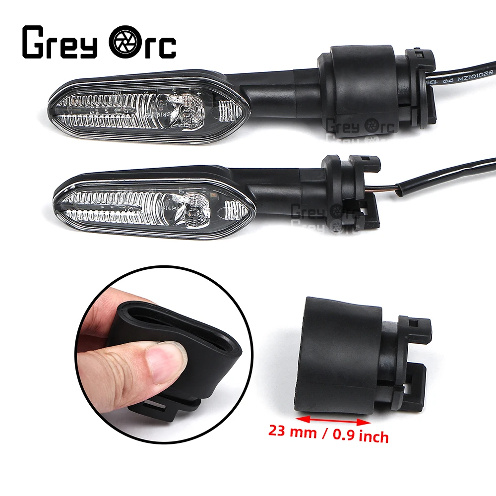 

For YAMAHA YZF-R3 YZF R3 2023 Accessories 2 Wire 570MM Motorcycle LED Front And Rear Turn Signal Indicator Lights