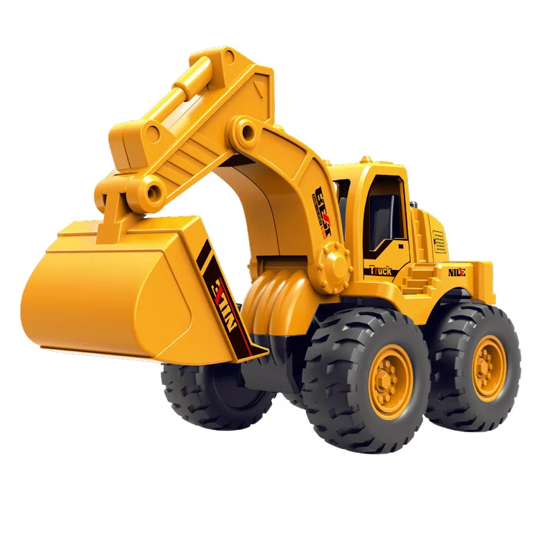 Excavator Bulldozer Engineering Car Simulation Off-Road Sliding Model Children Boy Toy Car Birthday Gift B219