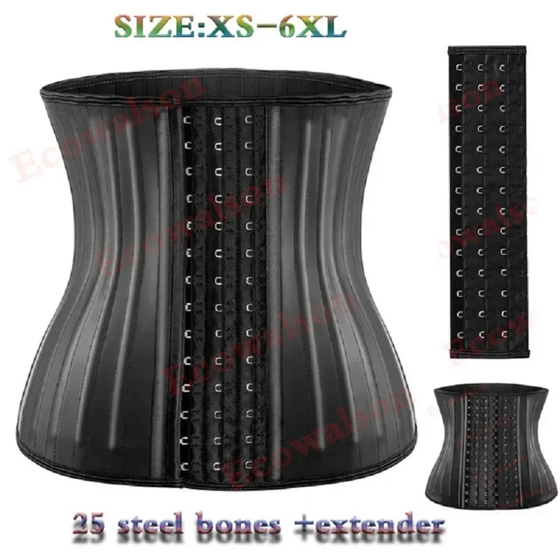 New 2025 XXXS-6XL 25 Bone Waist Trainer for Women Corset Cincher Body Shaper Girdle Trimmer with Steel Bones And Exte 96ly