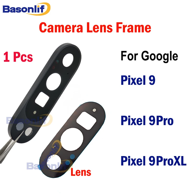 

Basonlif Obsidian для Google Pixel 9 9Pro 9ProXL, объектив задней камеры и объектив в рамке с запасной частью в рамке