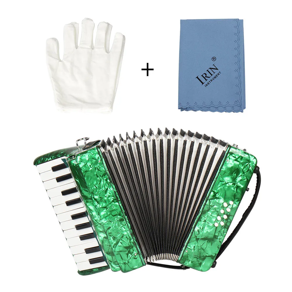 IRIN AR-80 Akkordeon, 22 Tasten, 8 Bässe, Celluloid-Akkordeon, professionelle Tastaturinstrumente, Akkordeon für Leistung/Unterricht