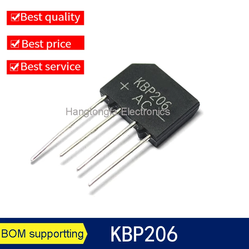 10PCS KBP310 1000V 3A bridge rectifier KBP206 KBP210 KBP307 KBP406 KBP310 KBP410